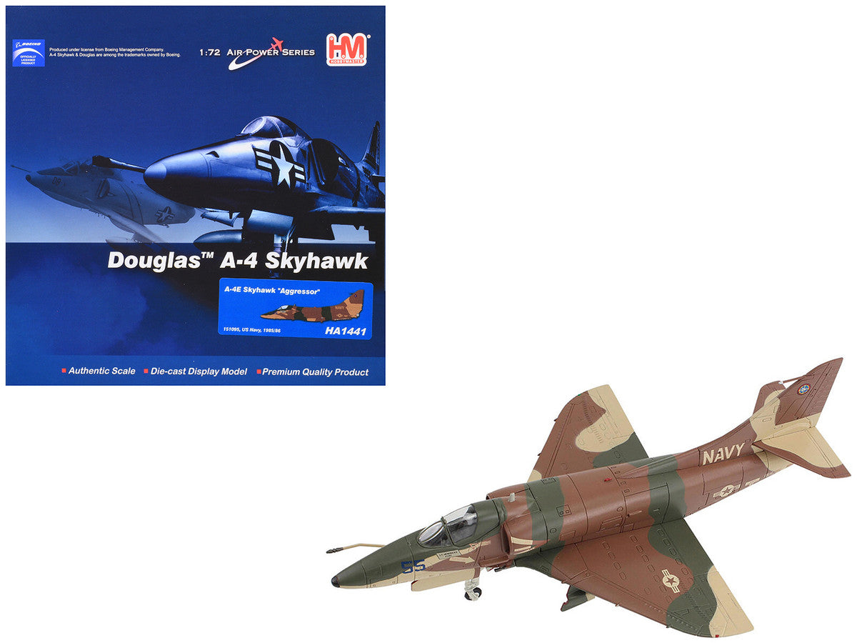 Douglas A-4E Skyhawk Aircraft "Aggressor 151095" (1985/6) United States Navy "Air Power Series" 1/72 Diecast Model by Hobby Master LuxuryLifeWay Online Store