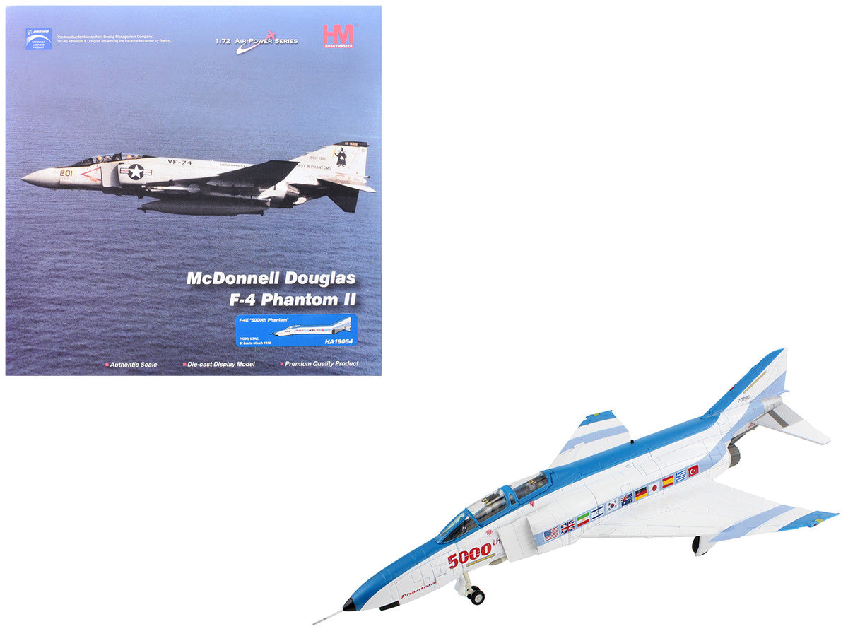 McDonnell Douglas F-4E Phantom II Fighter-Bomber Aircraft "70290 5000th Phantom St Louis" (1978) United States Air Force "Air Power Series" 1/72 Diecast Model by Hobby Master LuxuryLifeWay Online Store