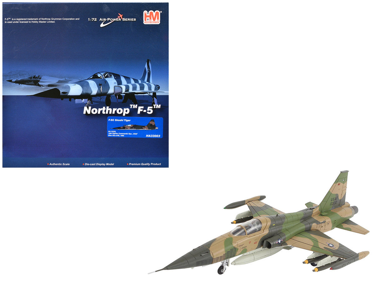 Northrop F-5C Skoshi Tiger Aircraft "64-13332 10th FCS Bien Hoa AFB" (1965) United States Air Force "Air Power Series" 1/72 Diecast Model by Hobby Master LuxuryLifeWay Online Store