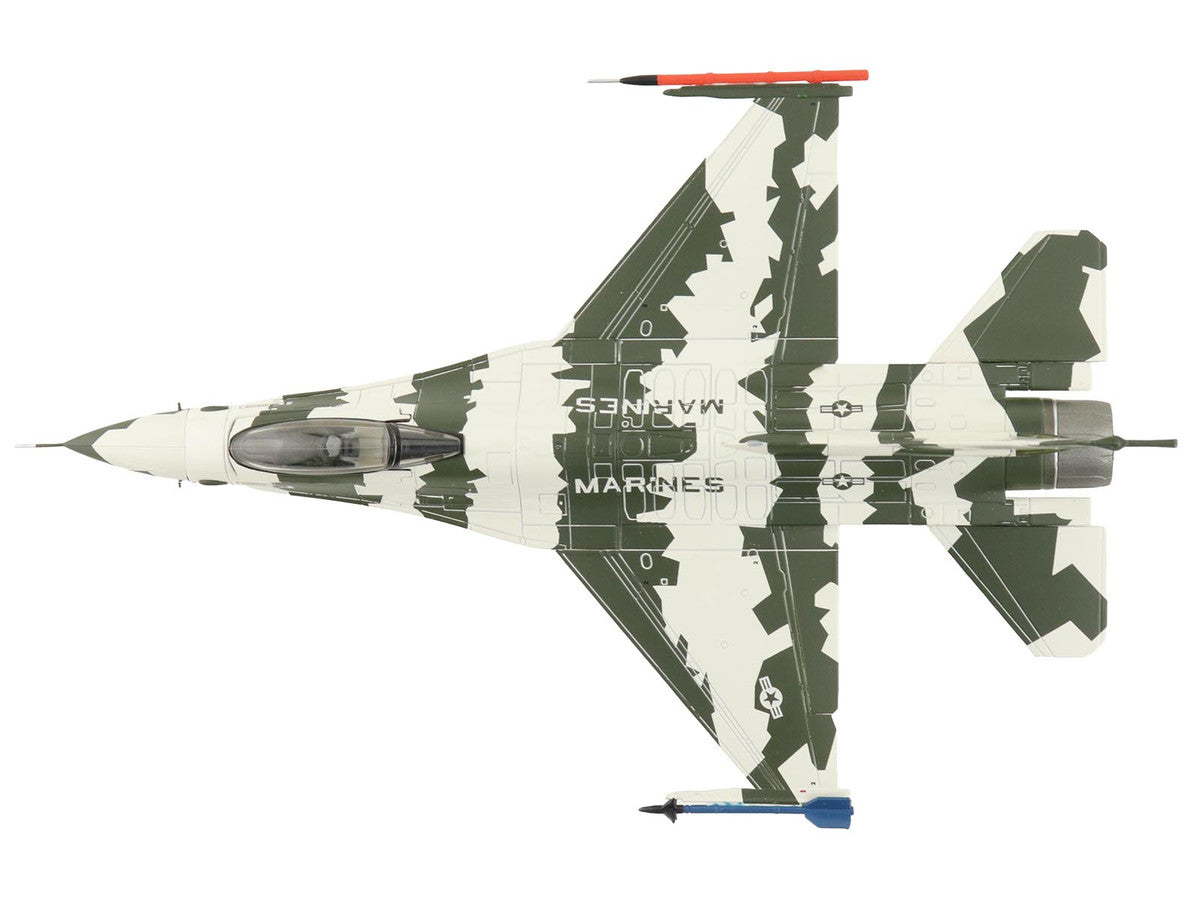 General Dynamics F-16N Fighting Falcon Fighter Aircraft "163269 U.S. Navy Fighter Weapons School" (1990s) United States Marine Corps "Air Power Series" 1/72 Diecast Model by Hobby Master LuxuryLifeWay Online Store