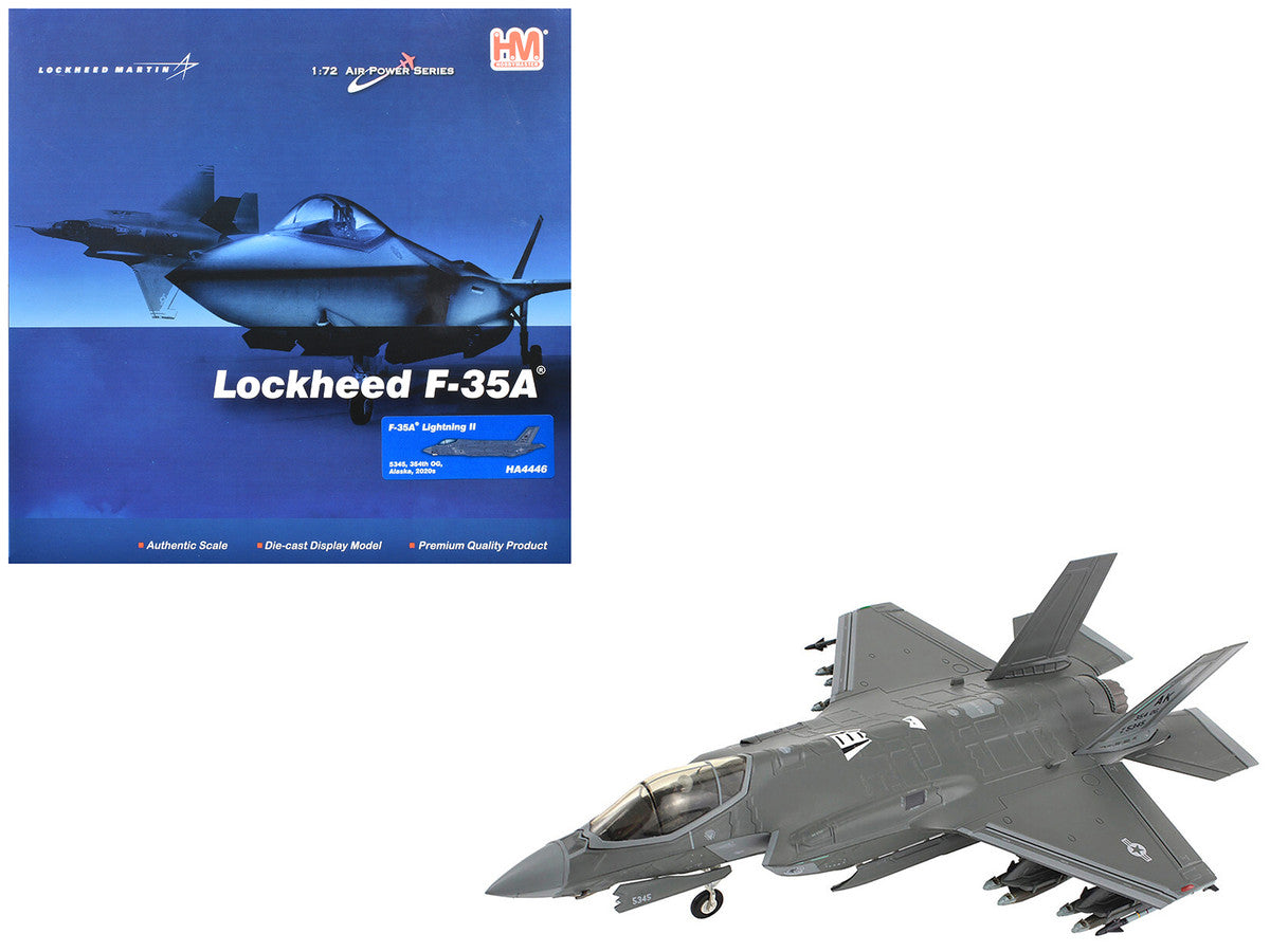 Lockheed Martin F-35A Lightning II Aircraft "5345 354th Operations Group Eielson Air Force Base Alaska" (2020s) United States Air Force "Air Power Series" 1/72 Diecast Model by Hobby Master LuxuryLifeWay Online Store