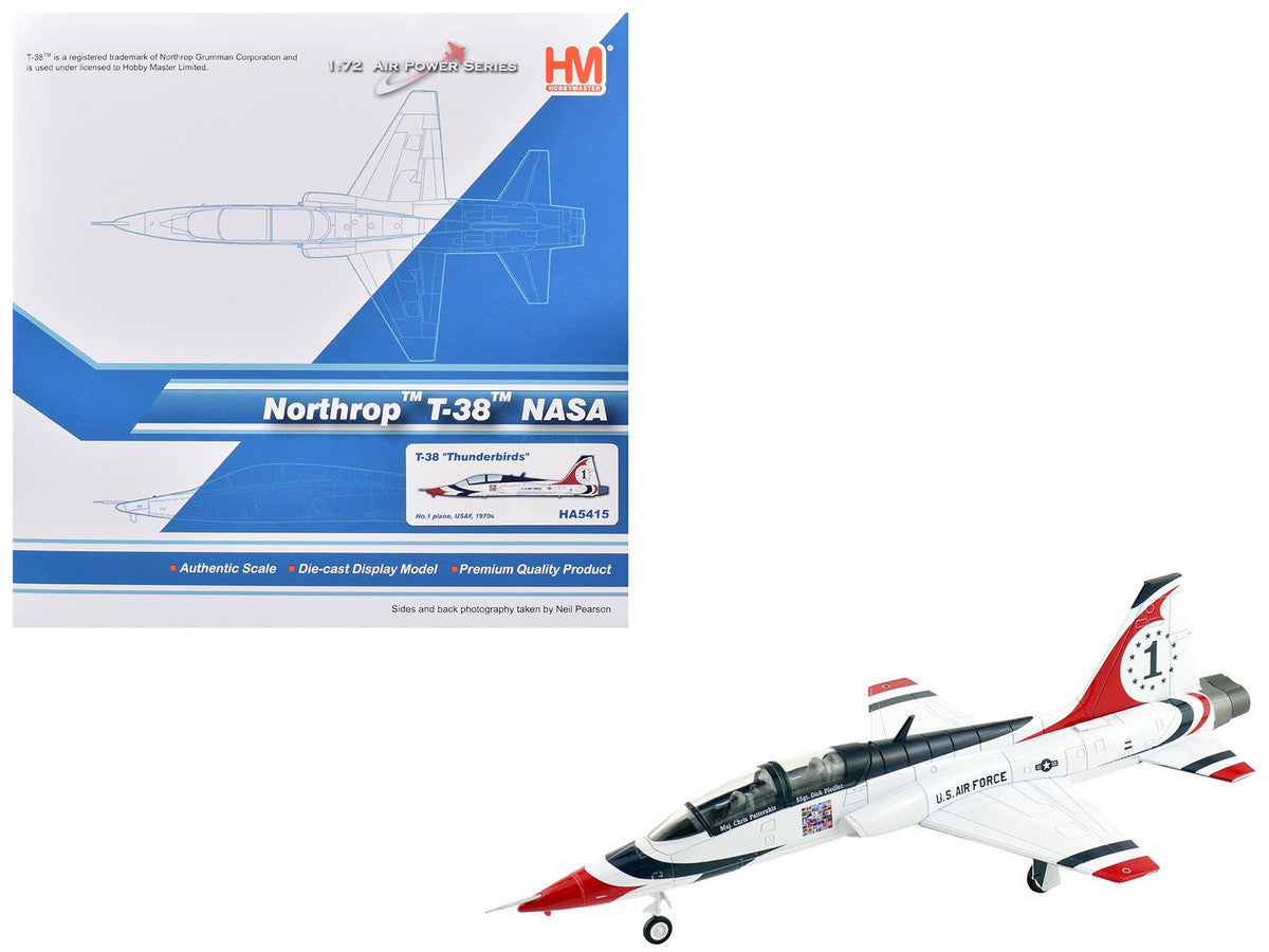 Northrop T-38 NASA Aircraft "#1 Thunderbirds" (1970s) United States Air Force "Air Power Series" 1/72 Diecast Model by Hobby Master LuxuryLifeWay Online Store
