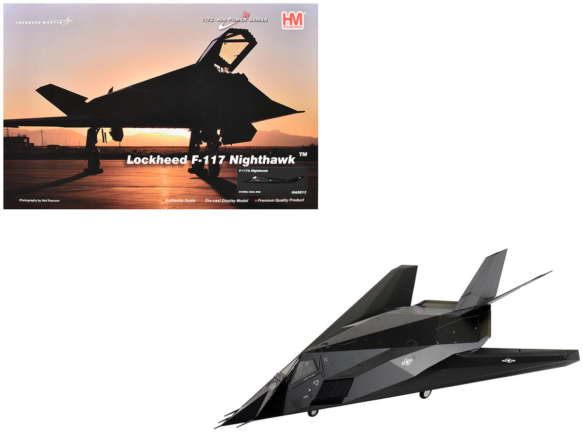 Lockheed F-117A Nighthawk Stealth Aircraft "84-0809" (2022) United States Air Force "Air Power Series" 1/72 Diecast Model by Hobby Master LuxuryLifeWay Online Store