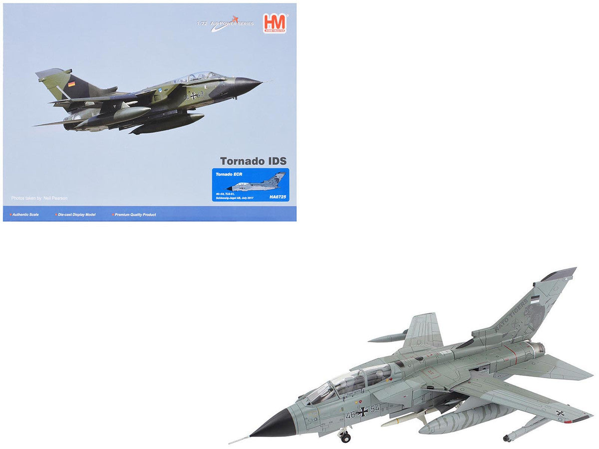Panavia Tornado ECR Fighter-Bomber Aircraft "46+54 Tactical Air Wing 51 Schleswig-Jagel Air Base Germany" (2017) German Luftwaffe "Air Power Series" 1/72 Diecast Model by Hobby Master LuxuryLifeWay Online Store