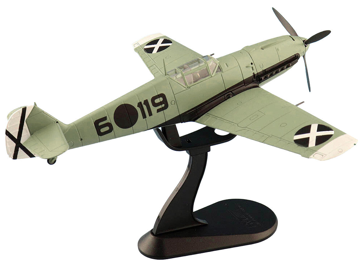 Messerschmitt BF 109E-3 Fighter Aircraft "Hauptmann Siebelt Reents Spanish Civil War" (1939) "Air Power Series" 1/48 Diecast Model by Hobby Master LuxuryLifeWay Online Store