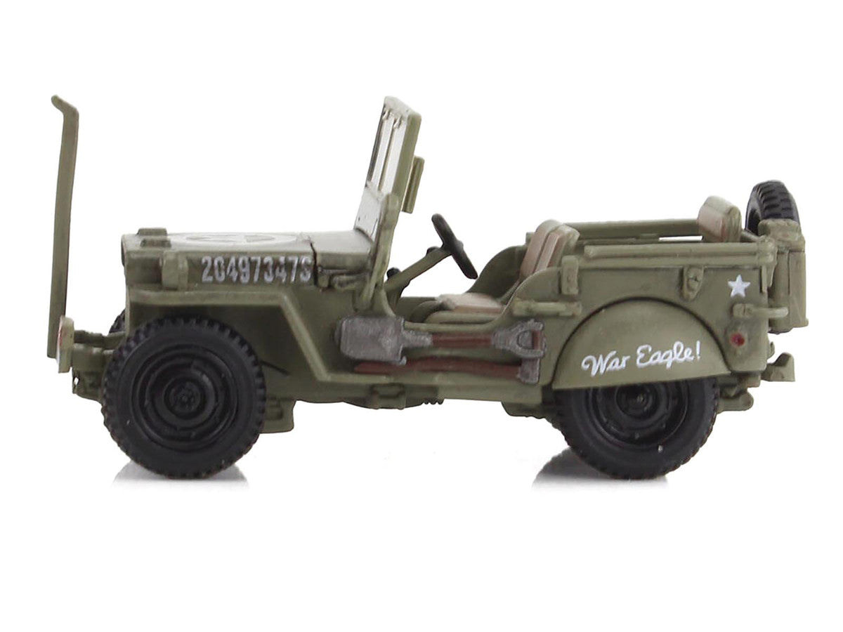 U.S. 1/4 ton Military Vehicle Olive Drab "Gen. George Patton US 3rd Army War Eagle" (1945) United States Army "Ground Power Series" 1/72 Diecast Model by Hobby Master LuxuryLifeWay Online Store