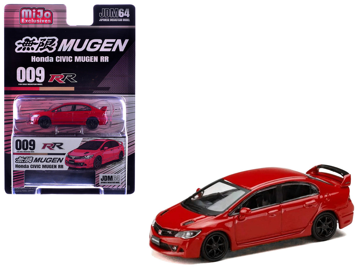 Honda Civic Mugen RR (FD2) RHD (Right Hand Drive) Milano Red "JDM64" Series 1/64 Diecast Model Car by Hobby Japan LuxuryLifeWay Online Store