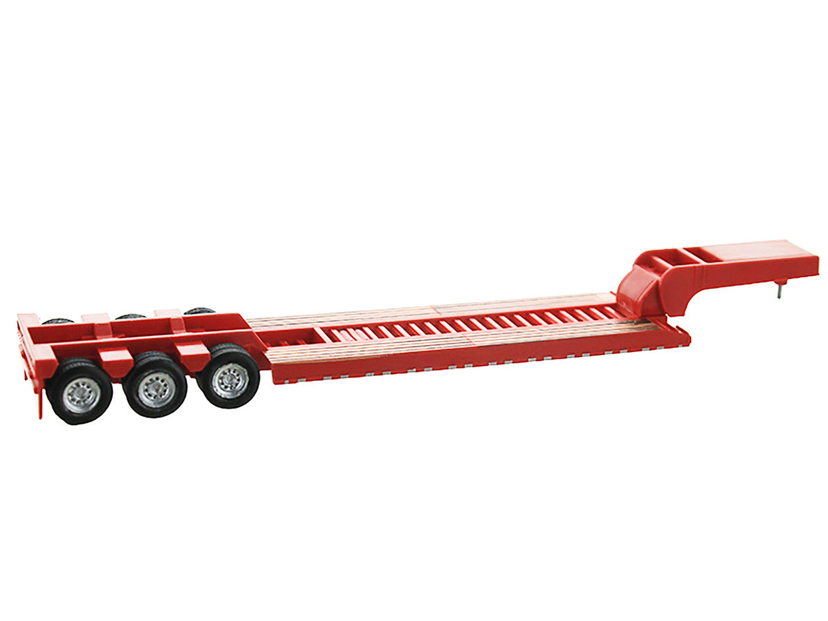 Low Boy Flatbed Trailer Red 1/87 (HO) Plastic Model Car by HO Logistics LuxuryLifeWay Online Store