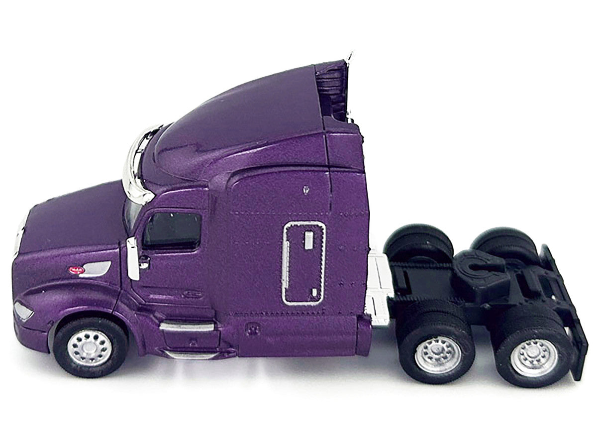 Peterbilt 579 Sleeper Cab Purple Metallic 1/87 (HO) Plastic Model Car by HO Logistics LuxuryLifeWay Online Store