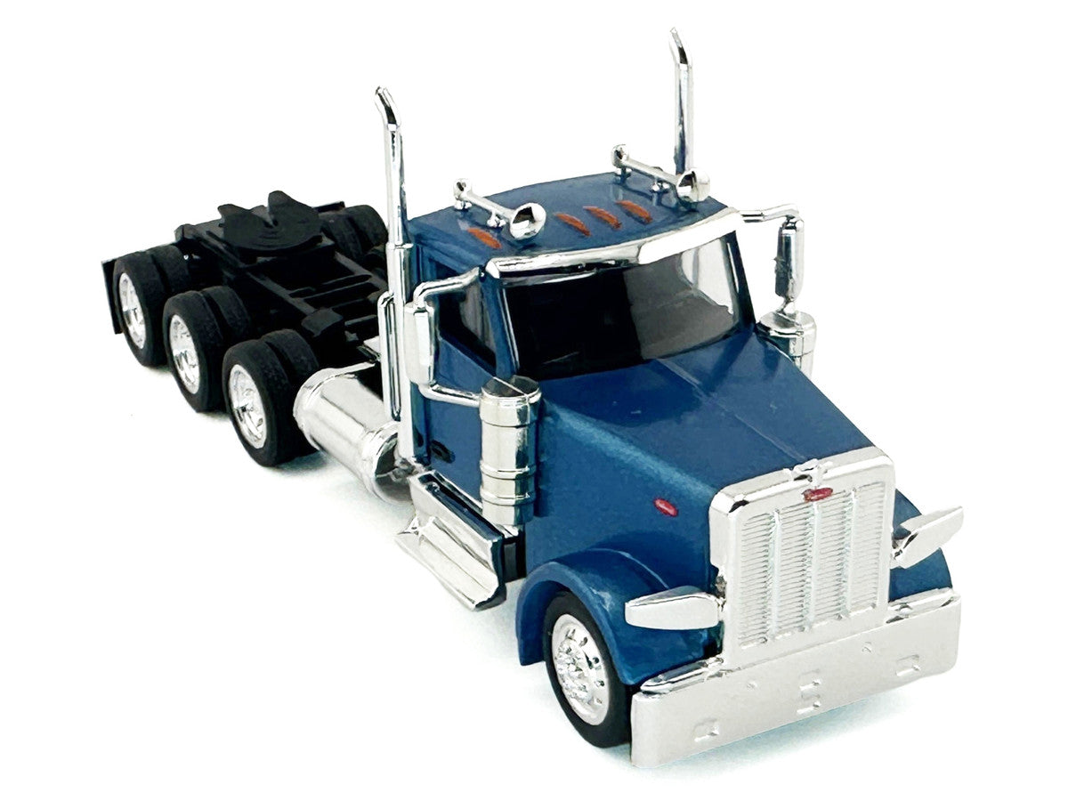 Peterbilt 589 3-Axel Day Cab Blue Metallic 1/87 (HO) Plastic Model Car by HO Logistics LuxuryLifeWay Online Store