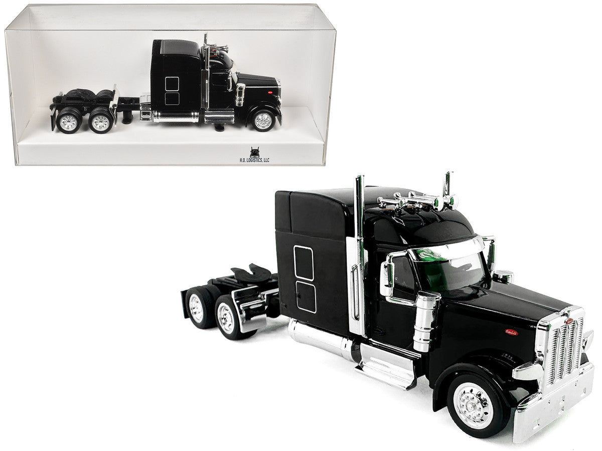 Peterbilt 589 with Stand Up Sleeper Cab Black 1/87 (HO) Plastic Model Car by HO Logistics LuxuryLifeWay Online Store