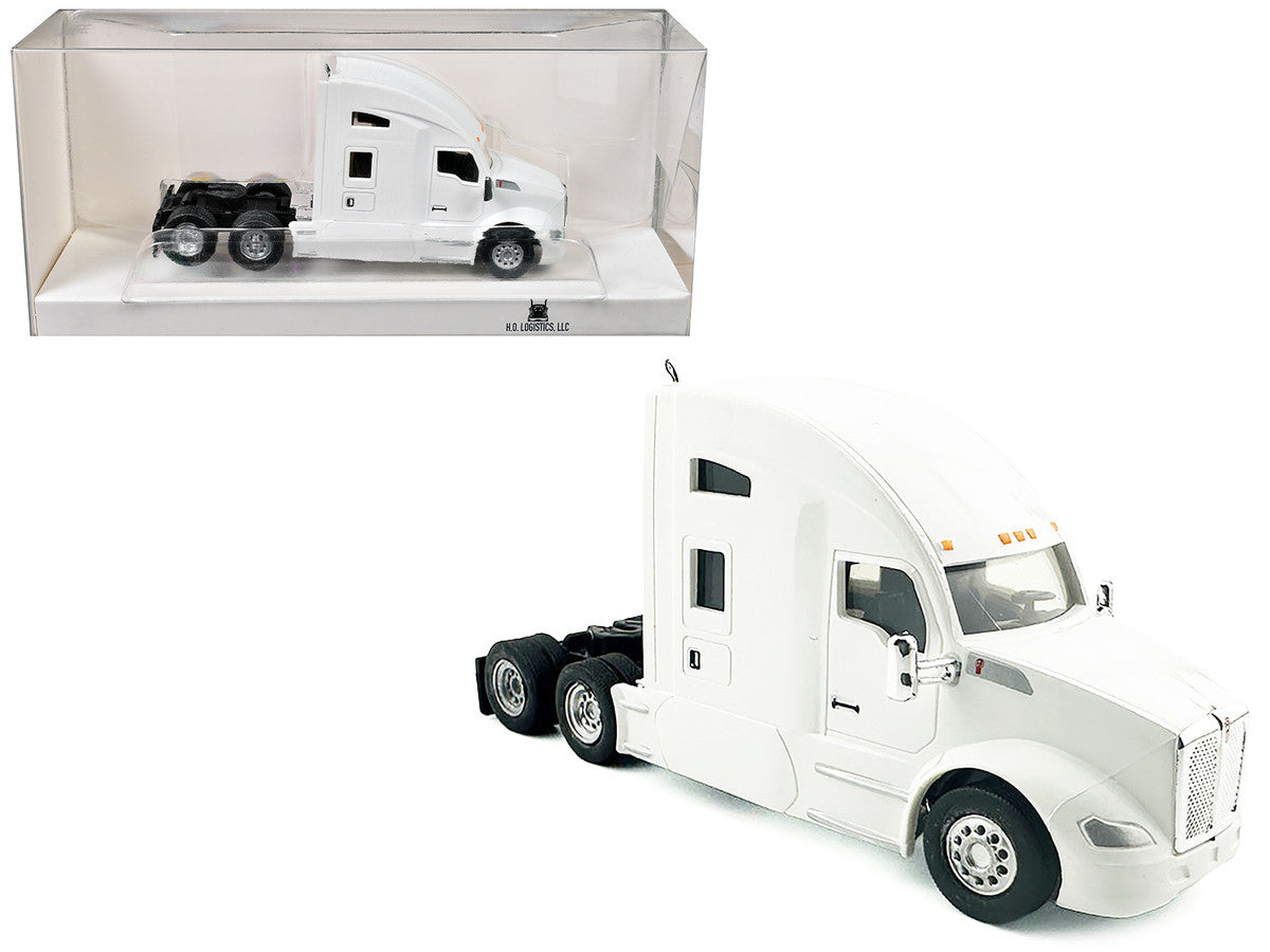 Kenworth T680 Sleeper Cab White 1/87 (HO) Plastic Model Car by HO Logistics LuxuryLifeWay Online Store