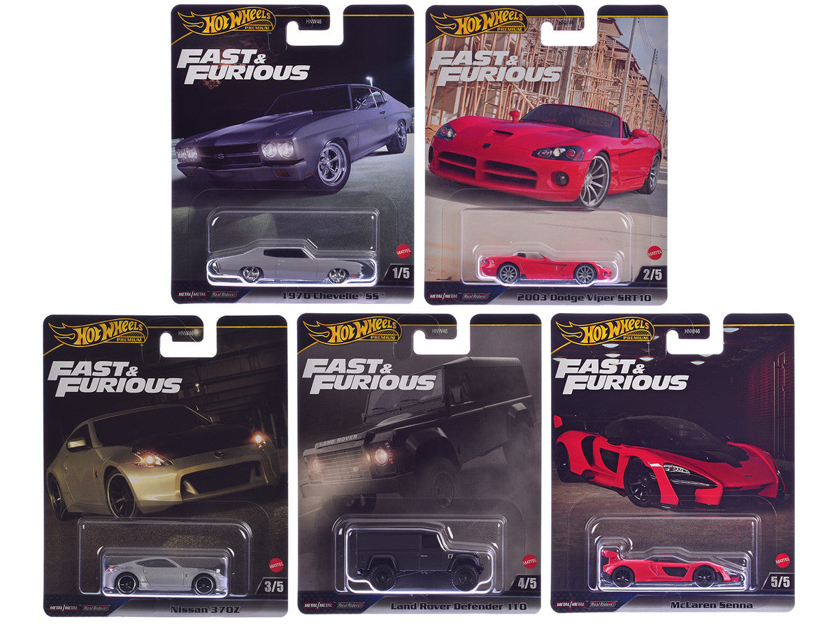 "Fast & Furious" 2024 5 piece Set J Diecast Model Cars by Hot Wheels LuxuryLifeWay Online Store