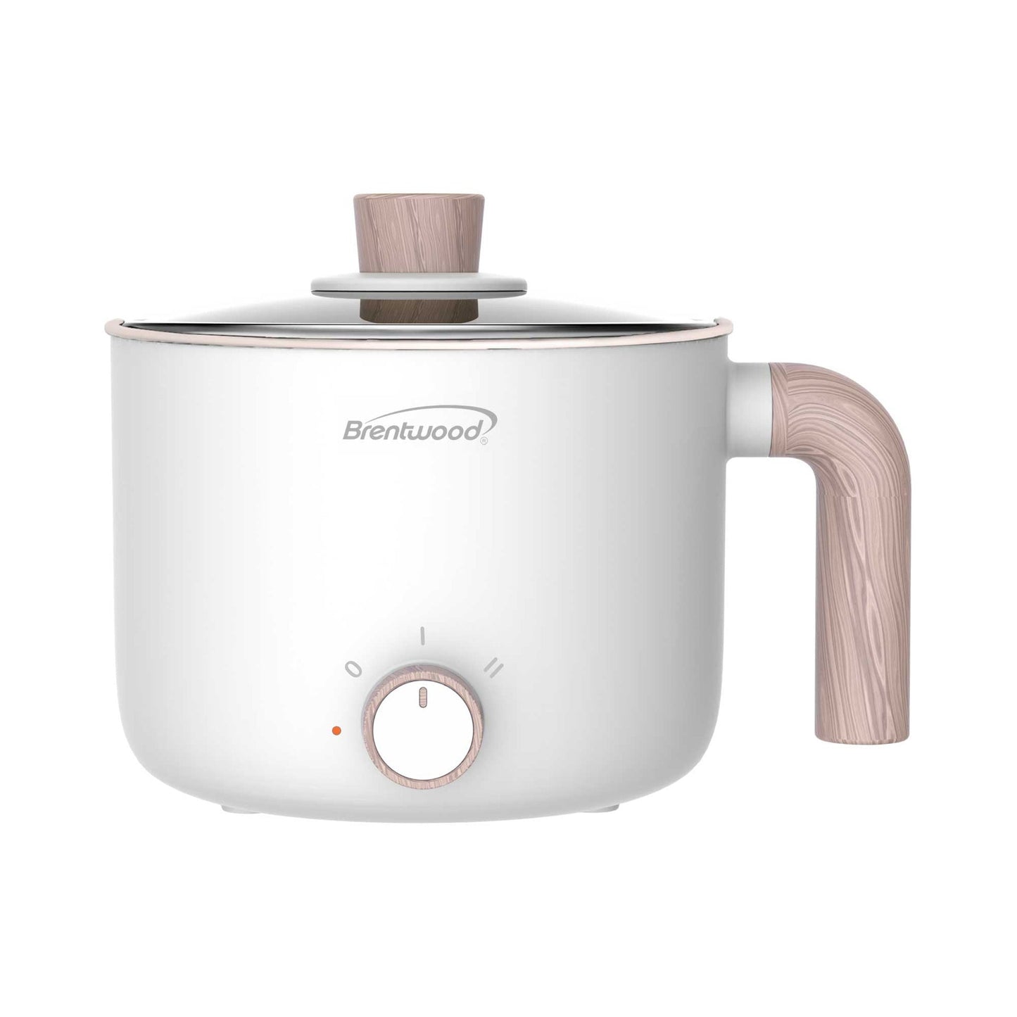 Brentwood 1.5Liter Multi-Function Electric Hot Pot Cooker in White with Ceramic Non-Stick Coating LuxuryLifeWay Online Store