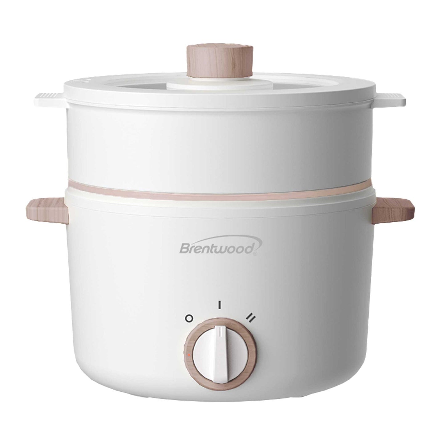 Brentwood 3 Liter Multi-Function Electric Hot Pot Cooker in White LuxuryLifeWay Online Store