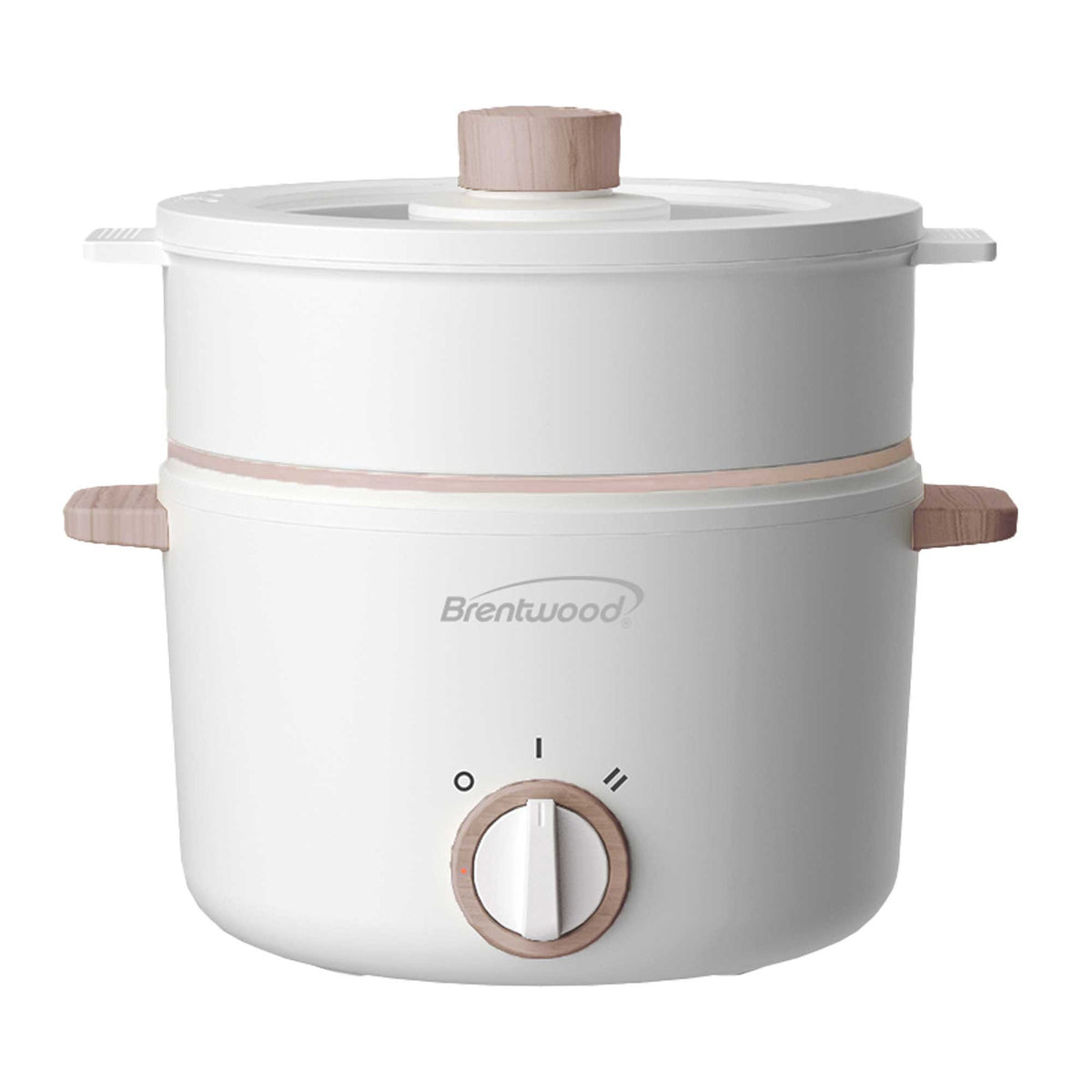 Brentwood 3 Liter Multi-Function Electric Hot Pot Cooker in White LuxuryLifeWay Online Store