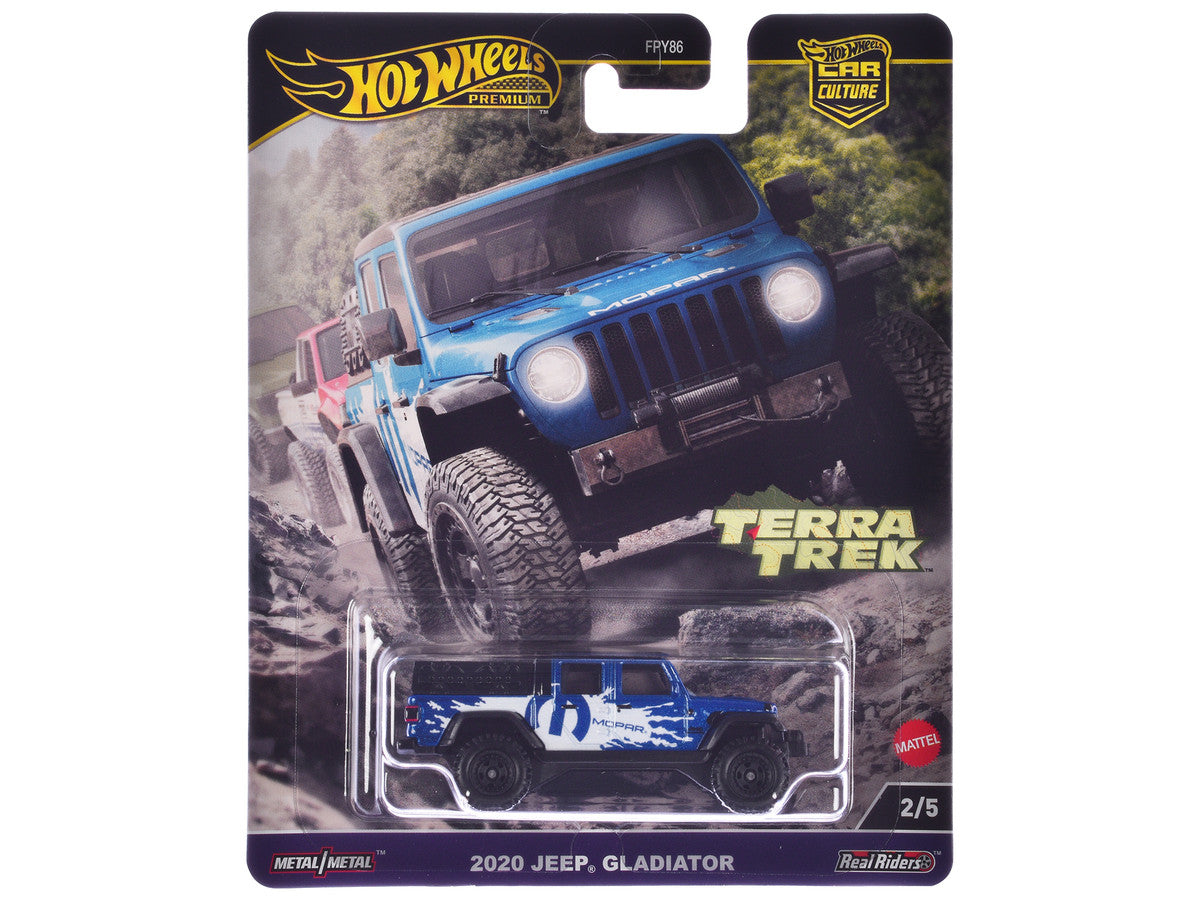 2020 Jeep Gladiator Pickup Truck Blue Metallic "MOPAR" "Terra Trek" Series Diecast Model Car by Hot Wheels LuxuryLifeWay Online Store
