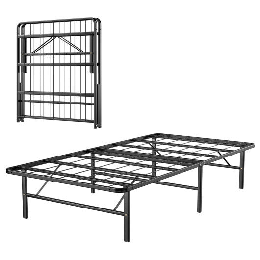 Twin/Full/Queen Size Foldable Metal Platform Bed with Tool-Free Assembly-Full Size LuxuryLifeWay Online Store