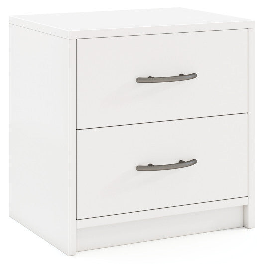 2 Drawer Nightstand with Storage for Living Room-Oak LuxuryLifeWay Online Store