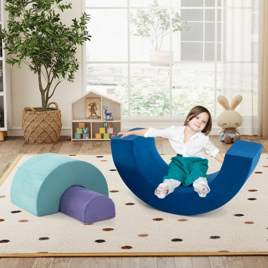 Rainbow Arc Climber Playset Foam Climbing Blocks with Machine Washable Covers-Multicolor LuxuryLifeWay Online Store