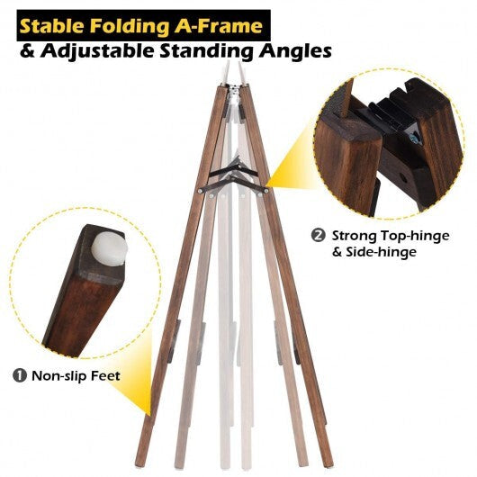 40 Inch Wood A-Frame Sidewalk Wedding Signage Chalkboard