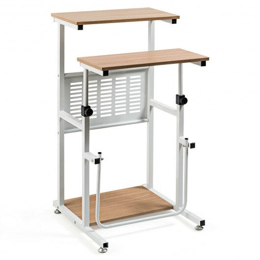 Standing Desk for Small Space Sit Stand Desk with Height Adjustable Desktop