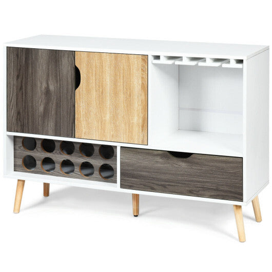 Mid-Century Buffet Sideboard Wooden Storage Cabinet LuxuryLifeWay Online Store