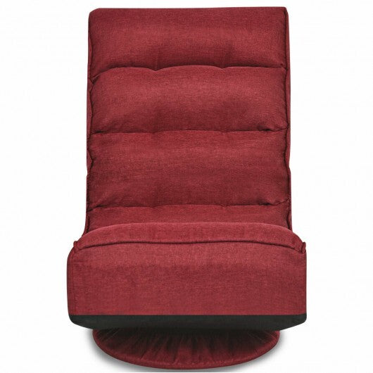 5-Position Folding Floor Gaming Chair-Navy LuxuryLifeWay Online Store