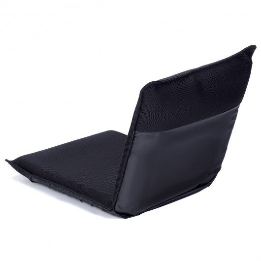 Adjustable 6 Positions Folding Lazy Man Sofa Chair Floor Chair-Black - Color: Black LuxuryLifeWay Online Store