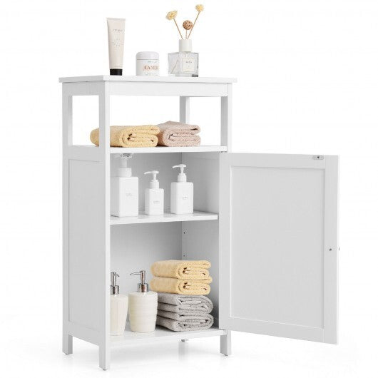 Floor Cabinet Multifunction Storage Rack Organizer Stand - Color: White LuxuryLifeWay Online Store