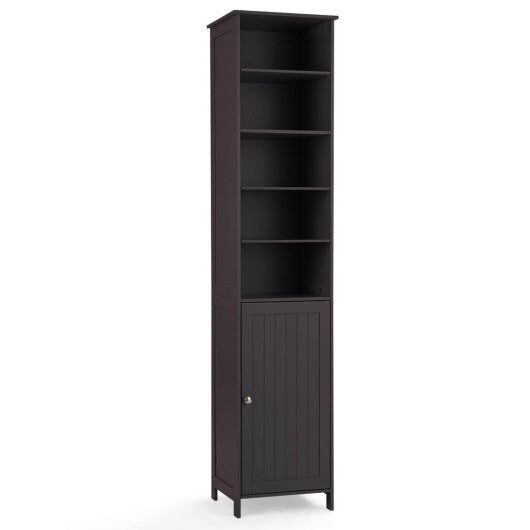 72 Inches Free Standing Tall Floor Bathroom Storage Cabinet-Gray LuxuryLifeWay Online Store