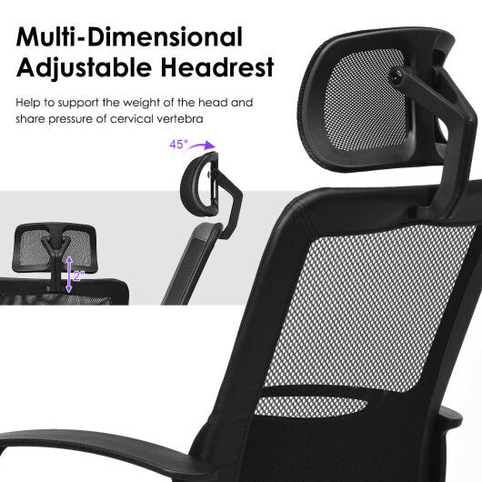Mesh Office Chair High Back Ergonomic Swivel Chair LuxuryLifeWay Online Store