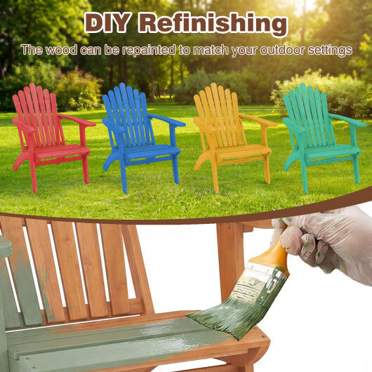 Acacia Wood Outdoor Patio Chair with 400 lbs Weight Capacity-Natural LuxuryLifeWay Online Store