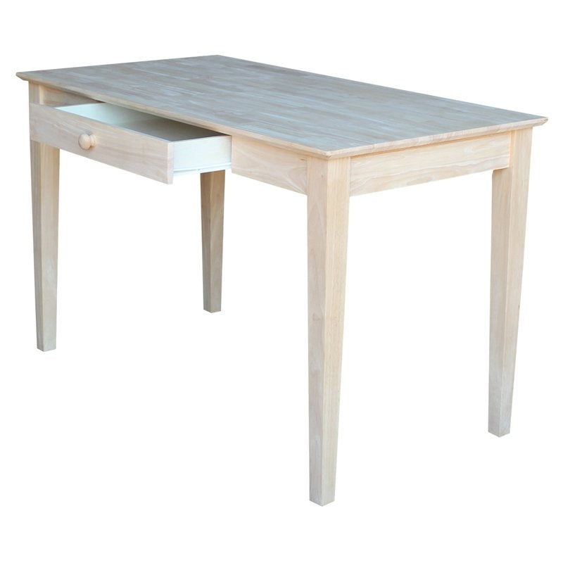 Unfinished Solid Wood Desk Laptop Computer Writing Table with Drawer LuxuryLifeWay Online Store