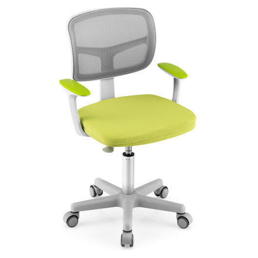 Adjustable Desk Chair with Auto Brake Casters for Kids-Blue LuxuryLifeWay Online Store