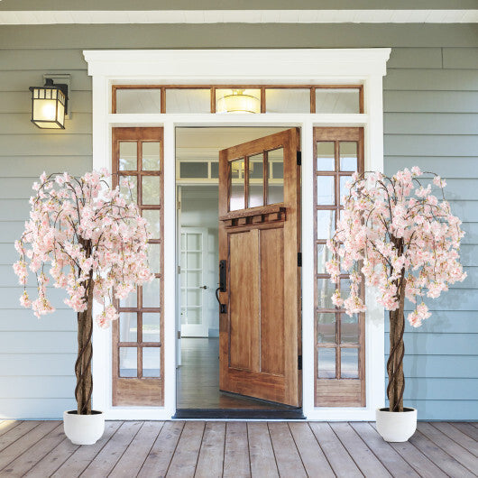 5.5 FT Tall Artificial Cherry Blossom Tree with Pink/White Flowers 1 Pack-Pink LuxuryLifeWay Online Store