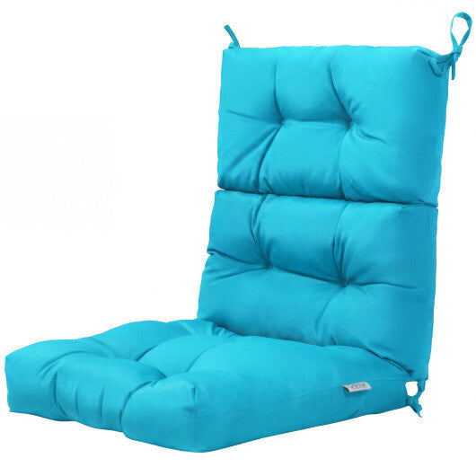 Set of 2 High Back Chair Cushion with Adjustable Height-Gray LuxuryLifeWay Online Store