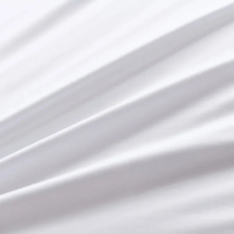 Premium Hotel White Oversize Duvet Cover Bed Sheet set 100%Nature Cotton Soft 600TC Bedding set Twin Full Queen King size 4Pcs LadyShow.Store