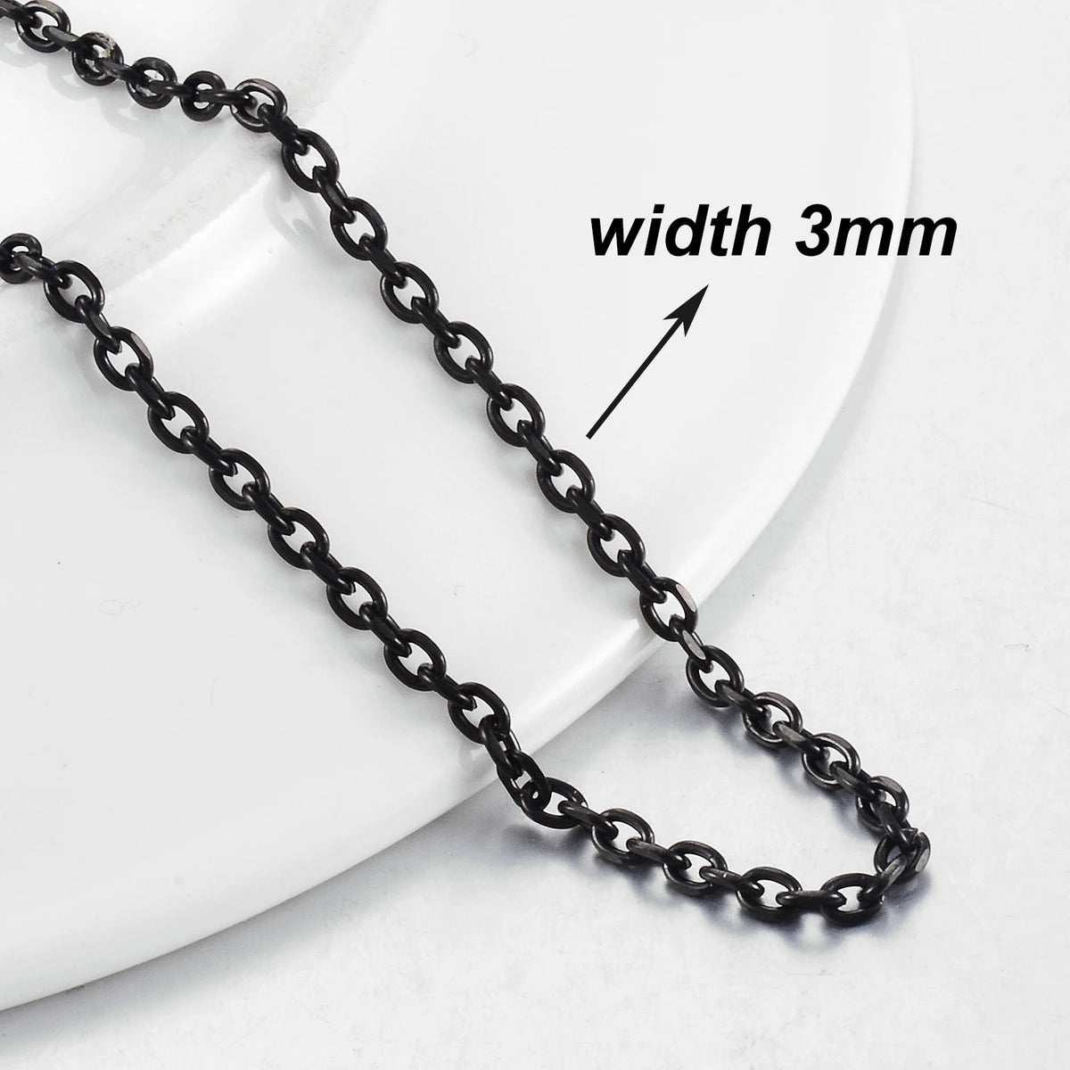 New Fashion Popular Black Necklace Men And Women Hip-Hop Dark Style Classic Jewelry Pi-Mart