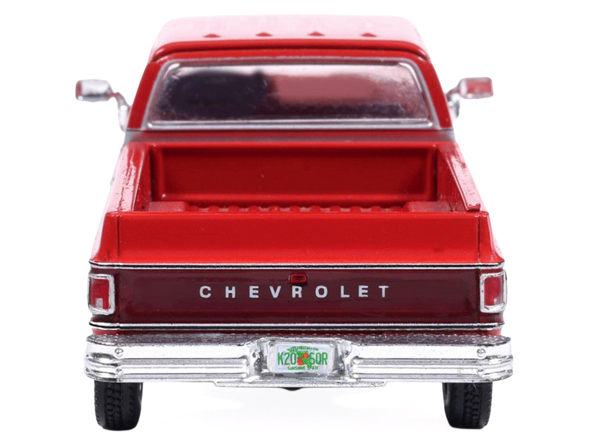 1979 Chevrolet Scottsdale K20 Pickup Truck Carmine Red Two-Tone 1/64 Diecast Model by IXO Models LuxuryLifeWay Online Store
