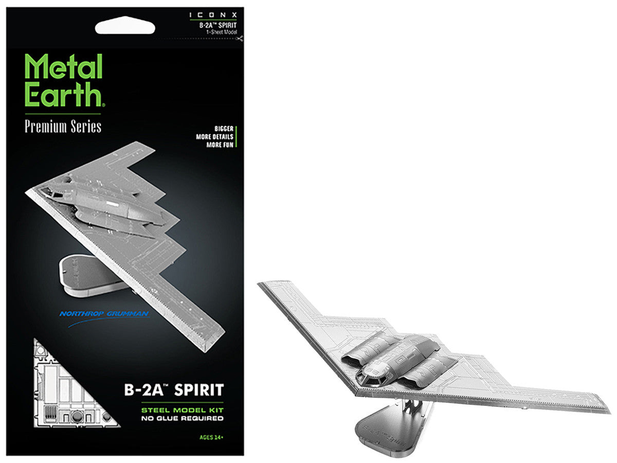 Model Kit Northrop Grumman B-2 Spirit Stealth Bomber Aircraft (Moderate Difficulty) Steel Model by Metal Earth LuxuryLifeWay Online Store