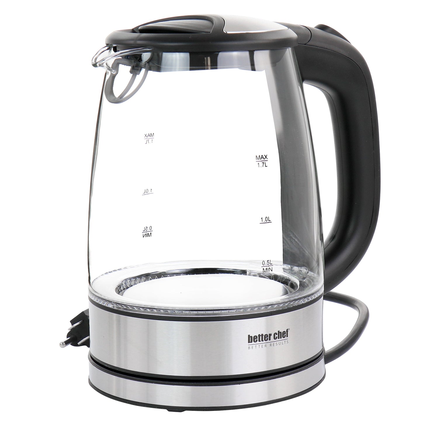 Better Chef 1.7 Liter 360 Degree Glass Cordless Electric Kettle LuxuryLifeWay Online Store