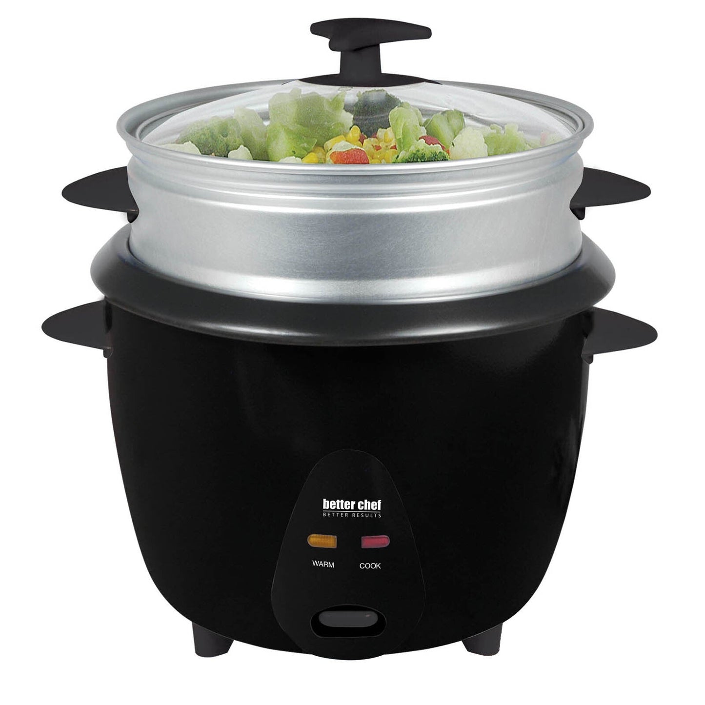 Better Chef 5 Cup Rice Cooker with Food Steamer Attachment LuxuryLifeWay Online Store