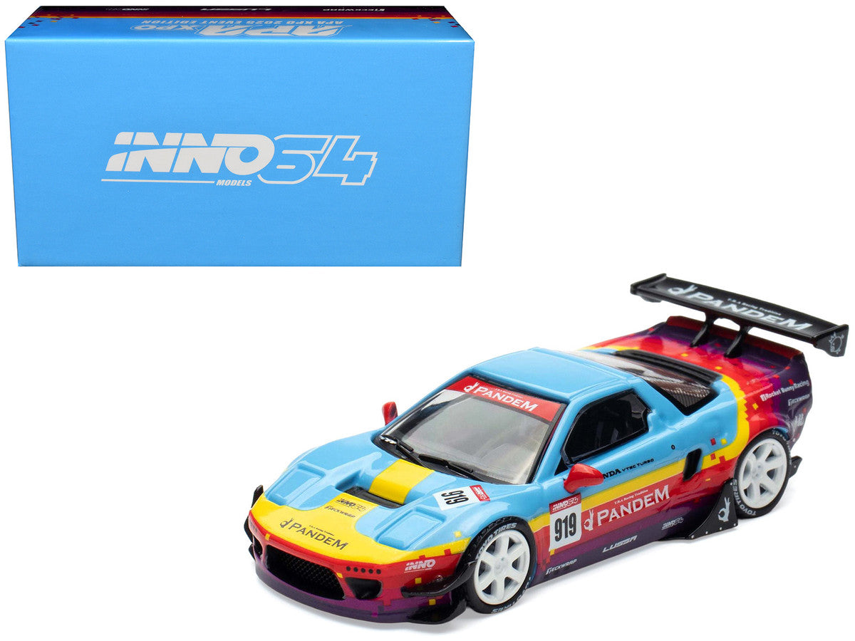 Honda NSX (NA1) #919 "Pandem Rocket Bunny" Light Blue with Graphics "APA XPO 2025 Event Edition" 1/64 Diecast Model Car by Inno Models LuxuryLifeWay Online Store