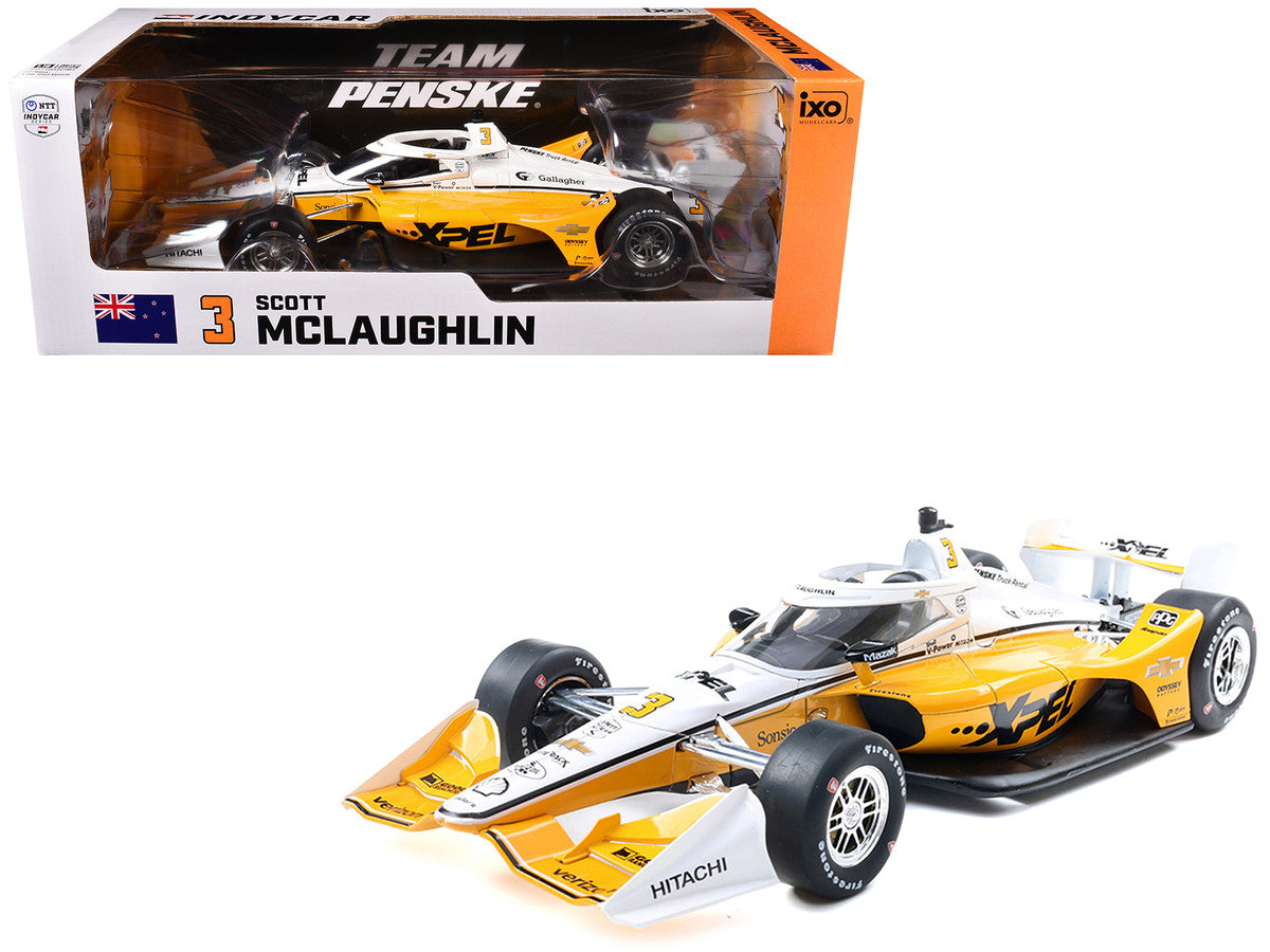 Dallara IndyCar #3 Scott McLaughlin "XPEL" Team Penske (Road Course Configuration) "NTT IndyCar Series" (2025) 1/18 Diecast Model Car by IXO Models LuxuryLifeWay Online Store