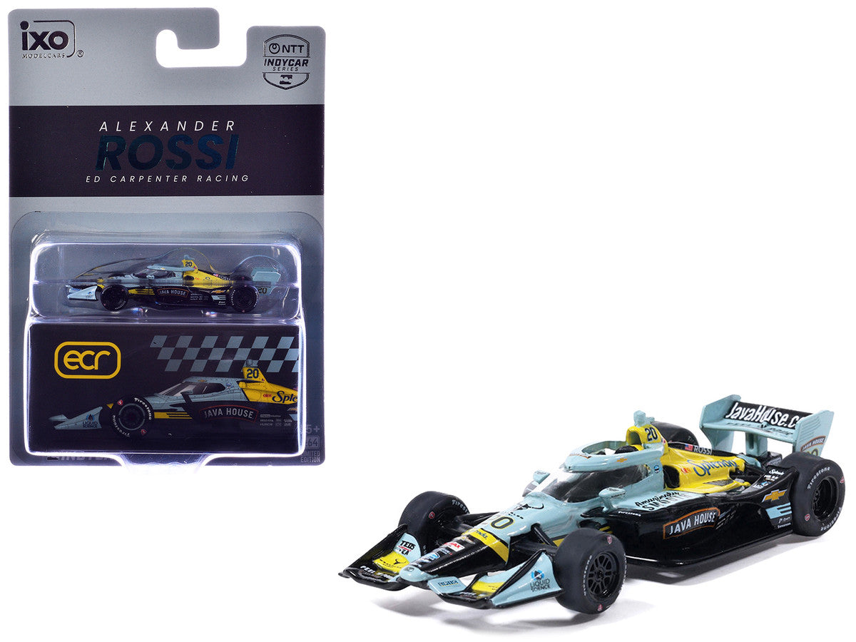 Dallara IndyCar #20 Alexander Rossi "Java House" Ed Carpenter Racing (Road Course Configuration) "NTT IndyCar Series" (2026) 1/64 Diecast Model by IXO Models LuxuryLifeWay Online Store