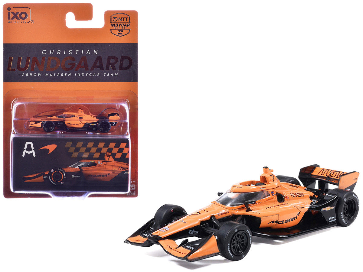 Dallara IndyCar #7 Christian Lundgaard "McLaren" Arrow McLaren IndyCar Team (Road Course Configuration) "NTT IndyCar Series" (2026) 1/64 Diecast Model by IXO Models LuxuryLifeWay Online Store