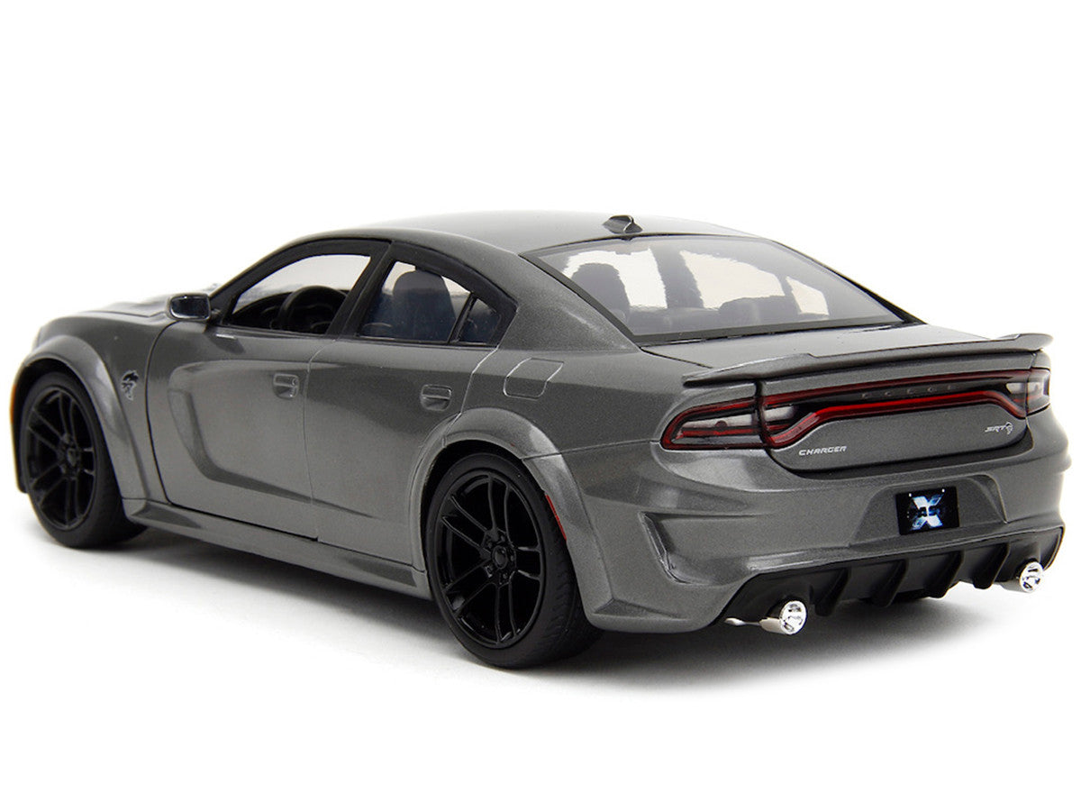 2021 Dodge Charger SRT Hellcat Gray Metallic "Fast X" (2023) Movie "Fast & Furious" Series 1/24 Diecast Model Car by Jada LuxuryLifeWay Online Store