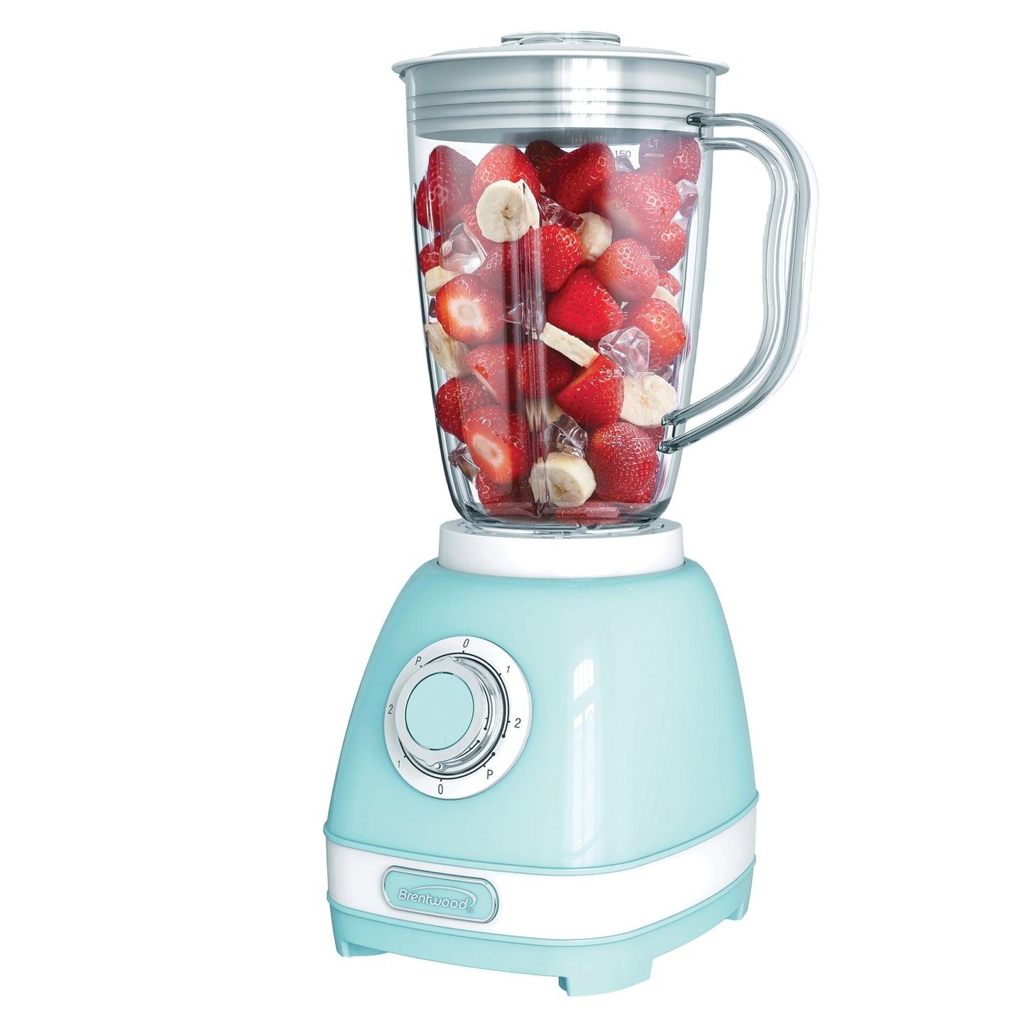 Brentwood JB-330BL 2 Speed Retro Blender in Blue with 50 Ounce Plastic Jar LuxuryLifeWay Online Store