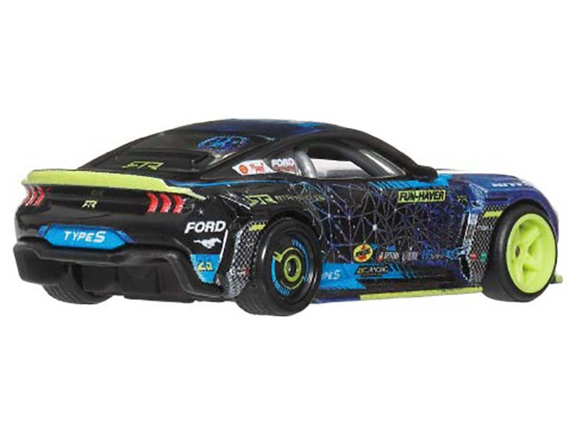 2024 Ford Mustang RTR Spec 5-FD Dark Blue with Graphics "Circuit Legends" Series Diecast Model Car by Hot Wheels LuxuryLifeWay Online Store